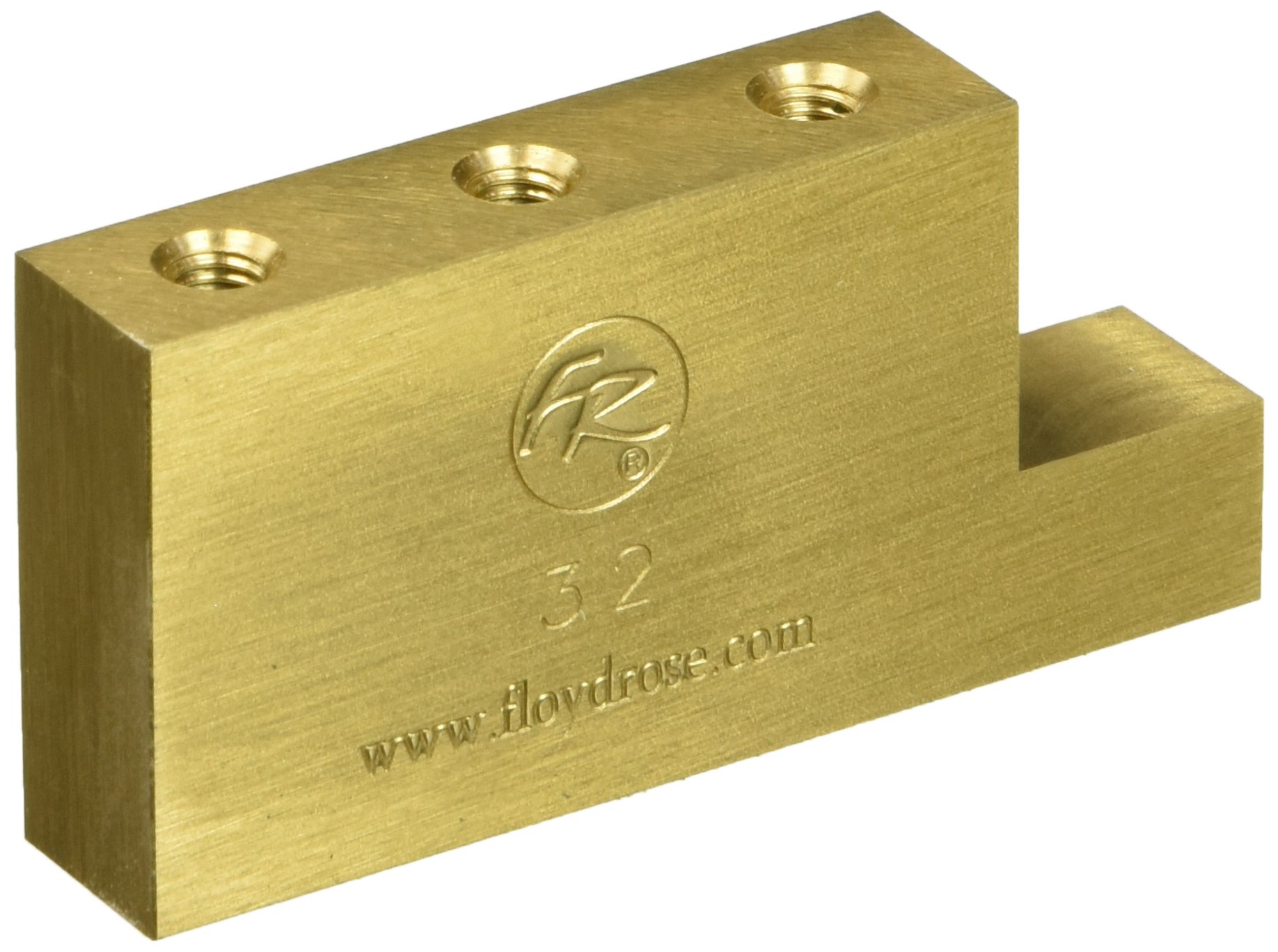Floyd Rose Fat Brass L Block Electric Guitar Bridge (FROFTBL32)