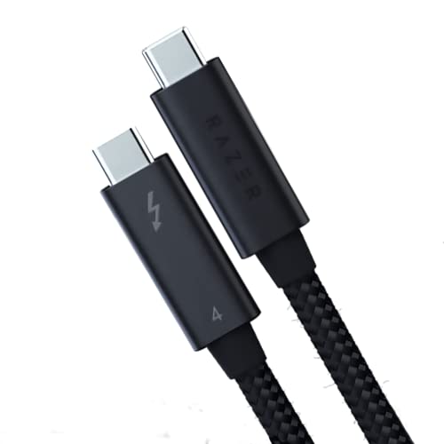 Razer Thunderbolt 4 Cable (2.0 Meter) - Up to 40 Gigabit per second, Up to 8K Resolutions | Black