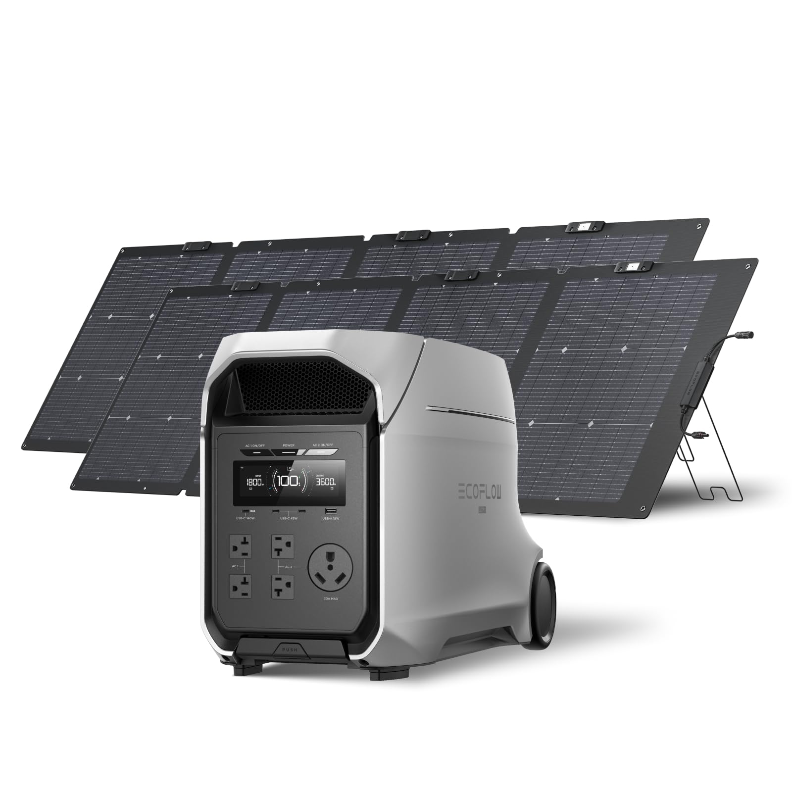 EF ECOFLOW DELTA 3 Ultra Plus 3072Wh Power Station with 2X220W Solar Panels